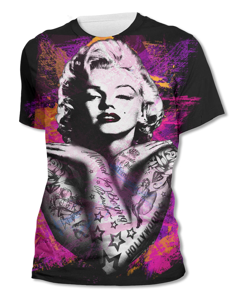 Marilyn Tattoo - Black - Unisex Tee