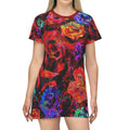 Roses Roses Roses - All Over Print T-Shirt Dress