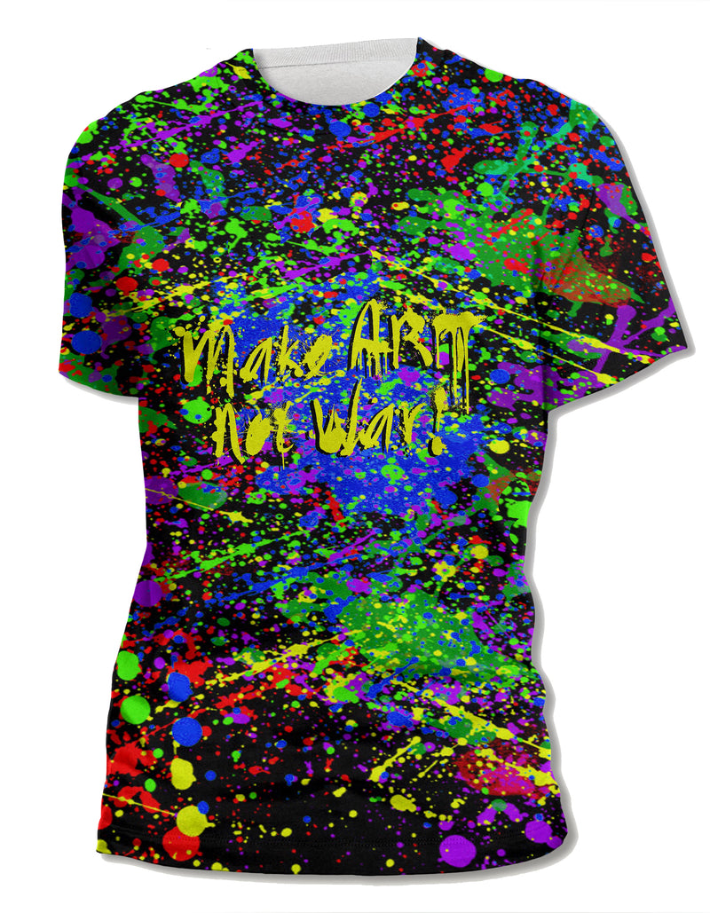 Make Art Not War - Paint Splatters - Unisex Tee