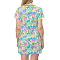 Catmaflage - Pastels - All Over Print T-Shirt Dress
