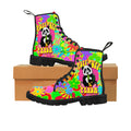 Puff Puff Panda - Women's Canvas Boots