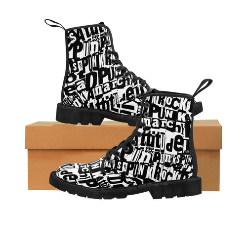 Rock Lives - Women's Canvas Boots