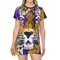 Tiger Mayhem - All Over Print T-Shirt Dress