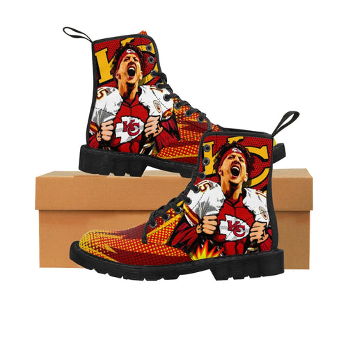 KC - Super Chief - Patrick Mahomes - Women's Canvas Boots