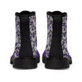 Skullicious - Purple - Women's Canvas Boots