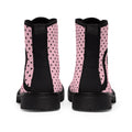 Pink Kitty Boots - Women's Canvas Boots