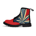 Yes We Cannabis - Red - Women's Canvas Boots