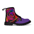 Wild Rose - Abstract - Women's Canvas Boots
