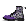 Skullicious - Purple - Women's Canvas Boots