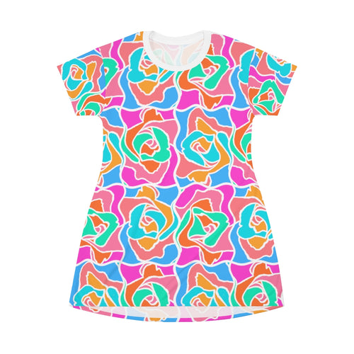 Garden Of Paradise - All Over Print T-Shirt Dress