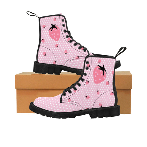 Strawberry Funday - Women's Canvas Boots