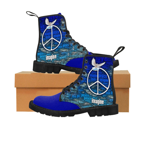 Imagine Peace - Women's Canvas Boots