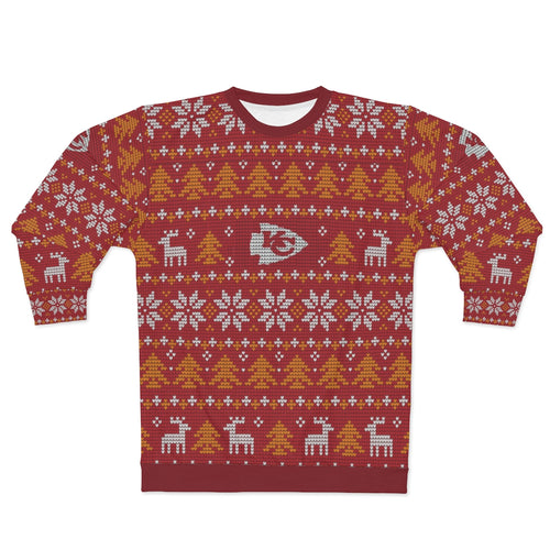 KC Chiefs Christmas 1 - All-Over Print Unisex Sweatshirt