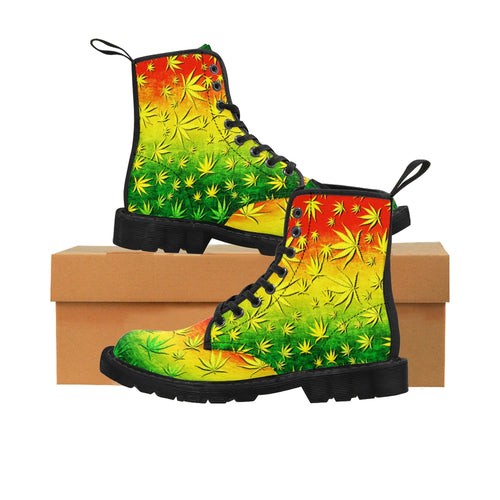 Rasta Party Boots - Women's Canvas Boots