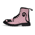 Pink Kitty Boots - Women's Canvas Boots