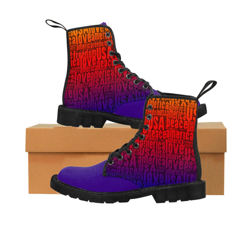 Words Count - Women's Canvas Boots