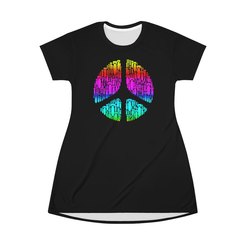 Peace LaBomba - All Over Print T-Shirt Dress