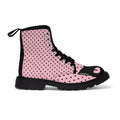 Pink Kitty Boots - Women's Canvas Boots