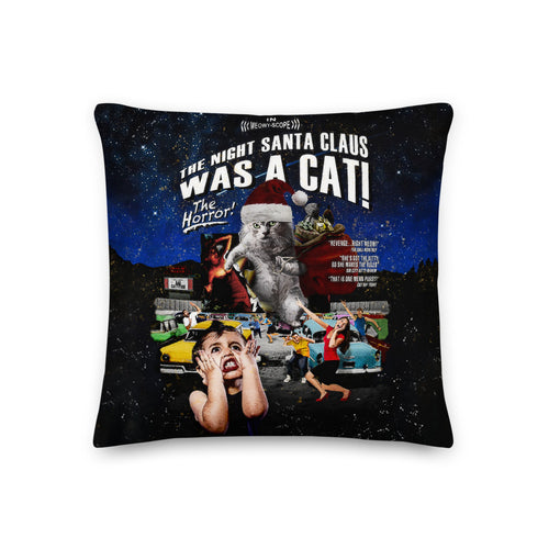 The Night Santa Was A Cat - All-Over Print Premium Pillow