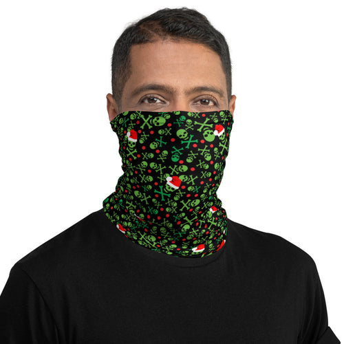 Skull & Bones Christmas - Green - Fugly Uglies XMas Neck Gaiter