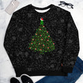 Skull & Bones Christmas Tree - All-Over Print Unisex Sweatshirt