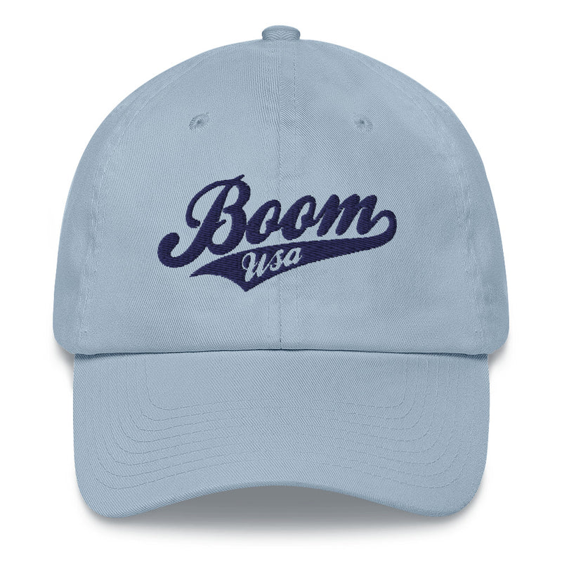 BOOM USA - Baseball Logo Ball Cap (Light Colors)