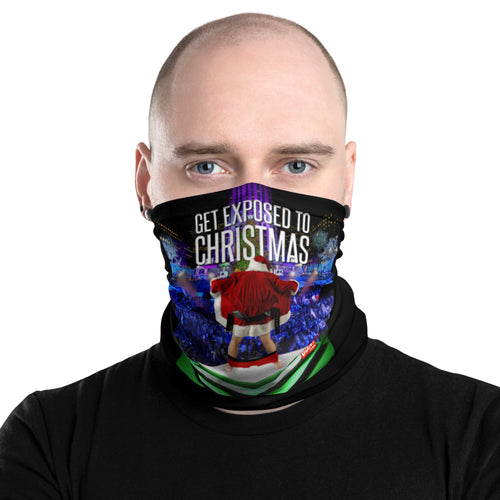 Get Exposed To Christmas - Santa Flashing - Fugly Uglies XMas Neck Gaiter