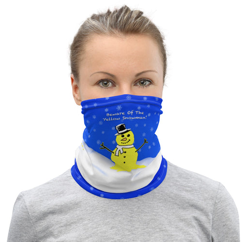 Beware Of The Yellow Snowman - Fugly Uglies XMas Neck Gaiter
